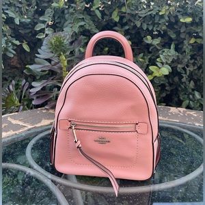 Coach Petal Pink Leather Mini Backpack